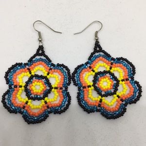 Beaded Earrings Jewelry Handmade